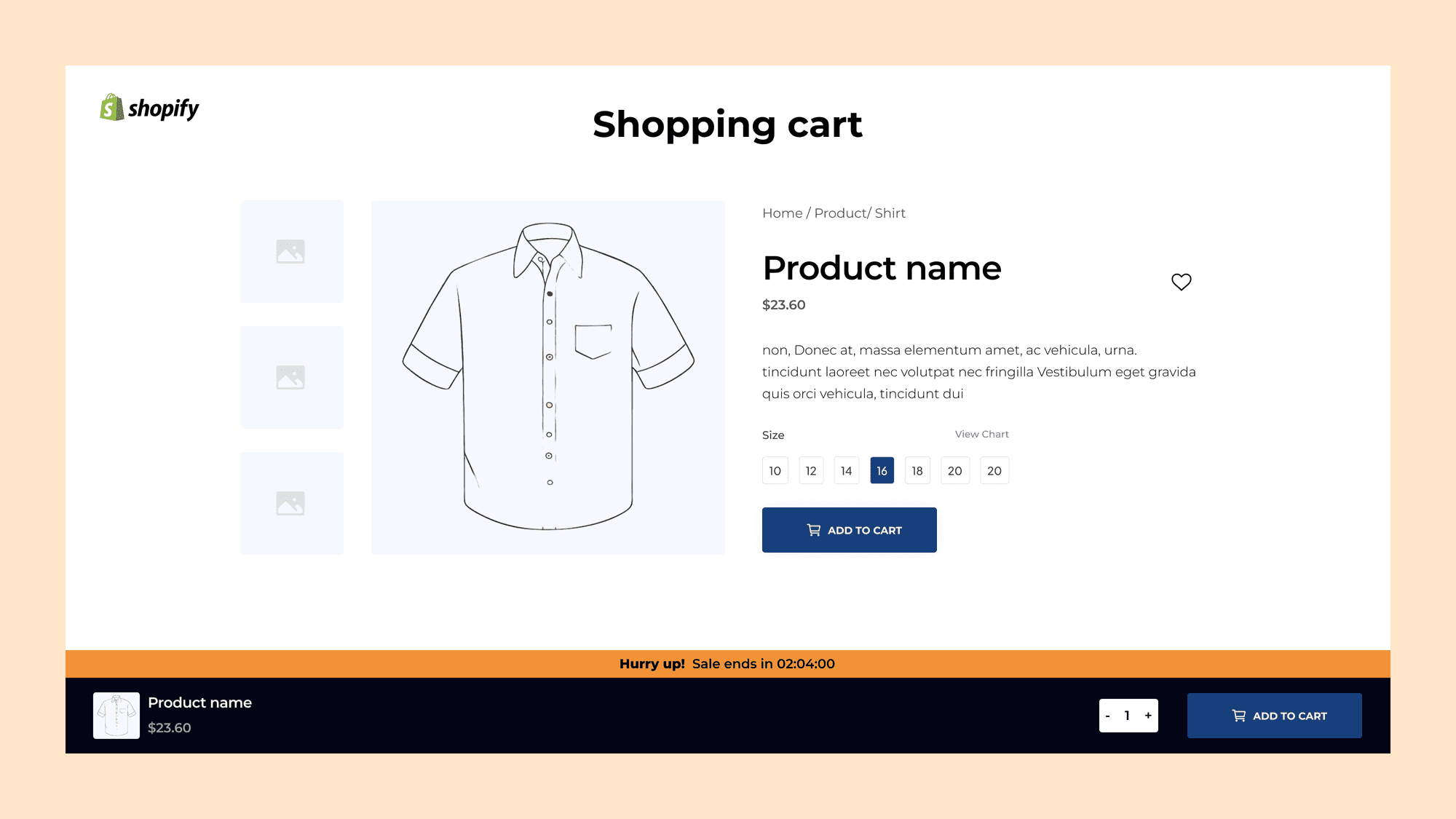 Improve Your Shopify Store with a "Sticky Add to Cart" Feature Hero