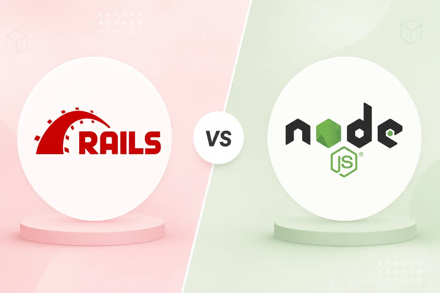 Ruby on Rails vs Node.js: Which Is Better for Startups? Cover