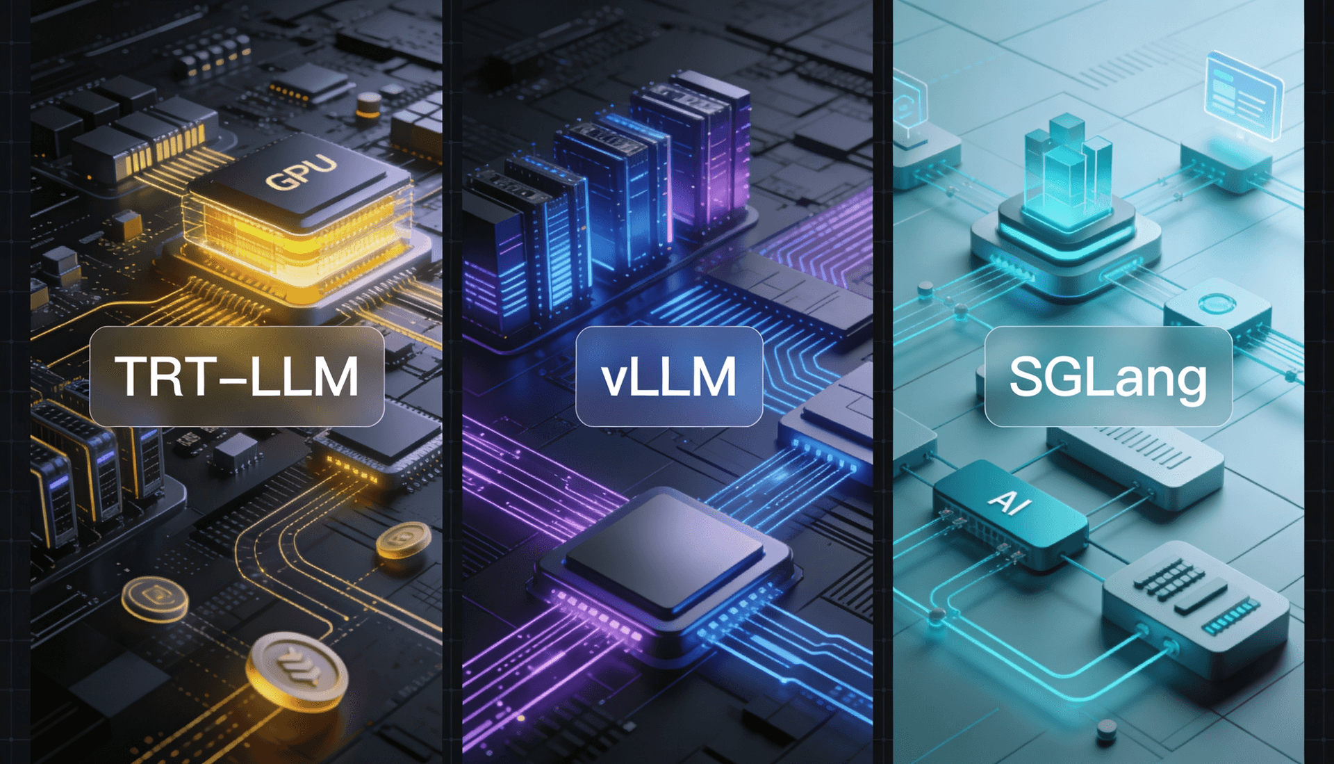 TRT-LLM vs vLLM vs SGLang: What to Choose in 2026 Cover