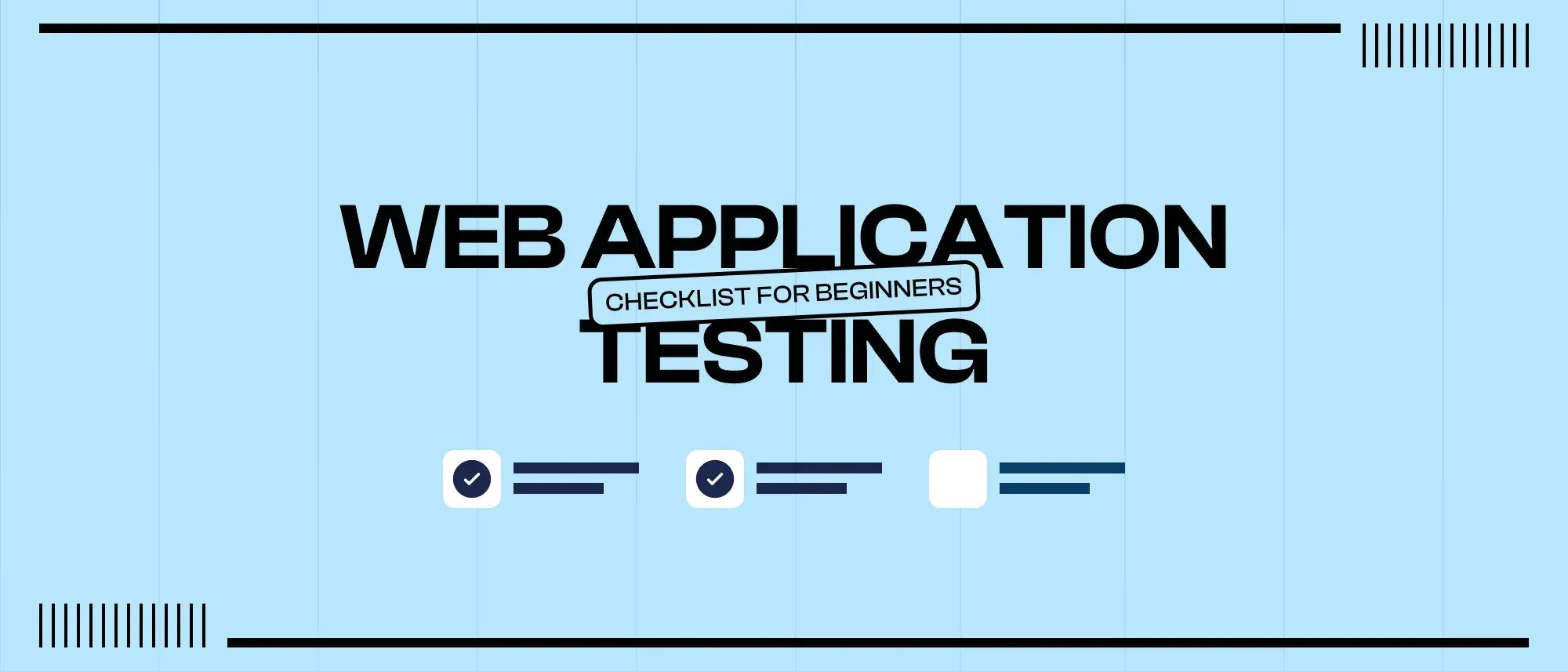 Web Application Testing Checklist for Beginners Hero